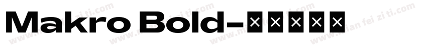 Makro Bold字体转换